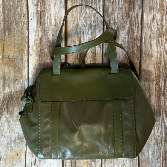 New York Kate Spade Saturday Green Leather Satchel - Picture 9 of 10
